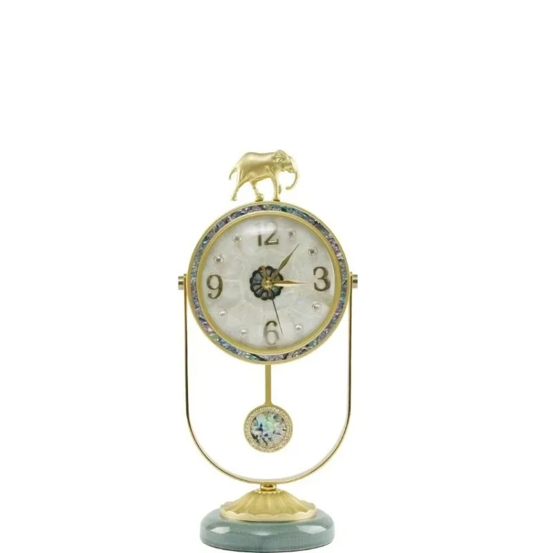 Shell Clock, Elephant Clock, Color Shell Silent Punctual Home Clock