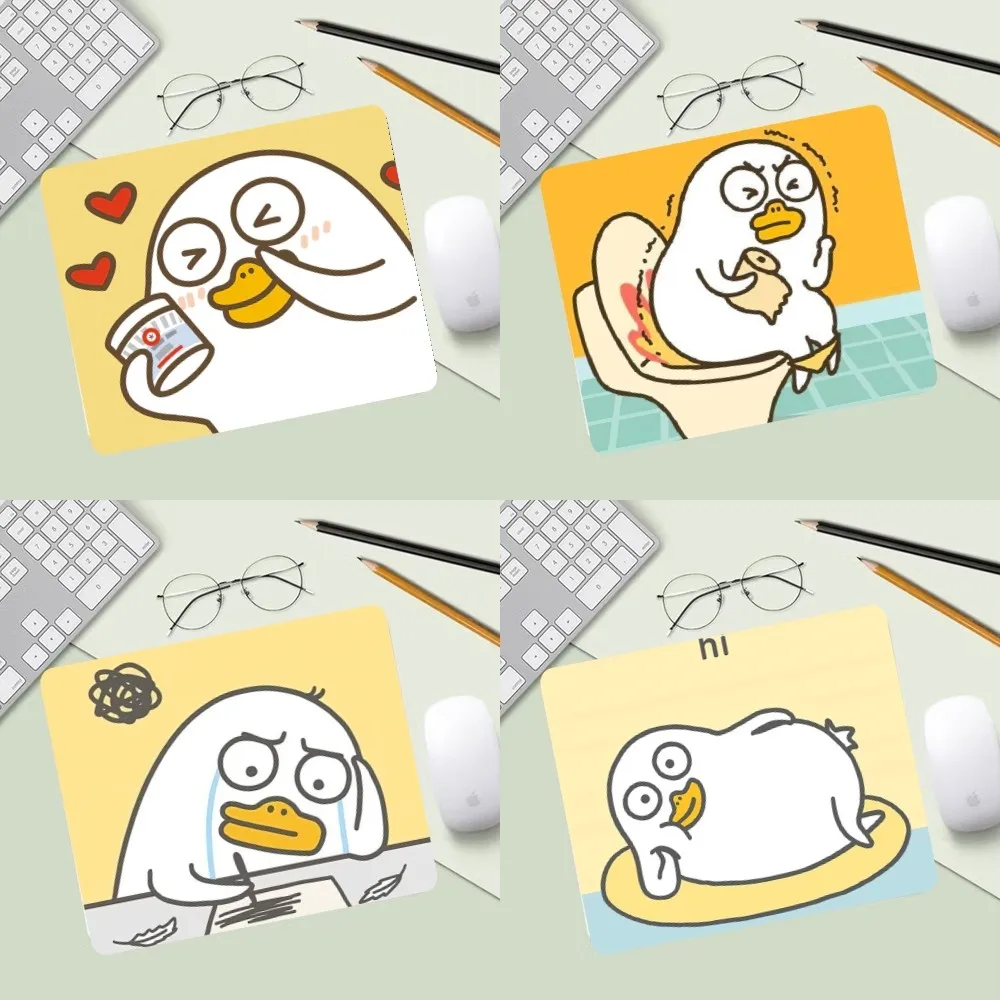 Trendy Funny Little Duck Liu Mousepad Computer Desk Mat Table Keyboard Pad Laptop Cushion Non-slip Deskpad