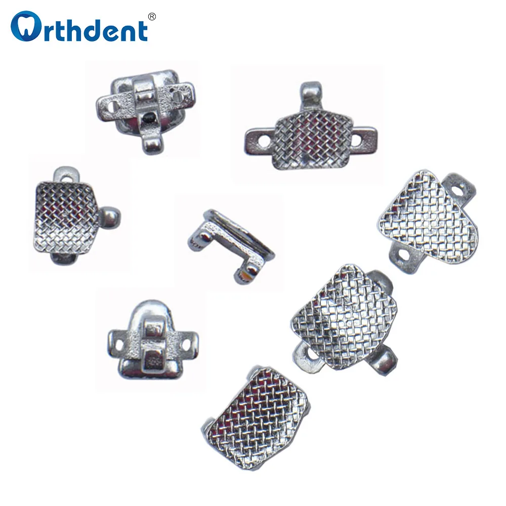 20Pcs/Kit Dental Orthodontic Alexander Bracket Metal Teeth Braces Bondable Mesh Base MIM 018 022 Hooks 345 Dentistry  Materials