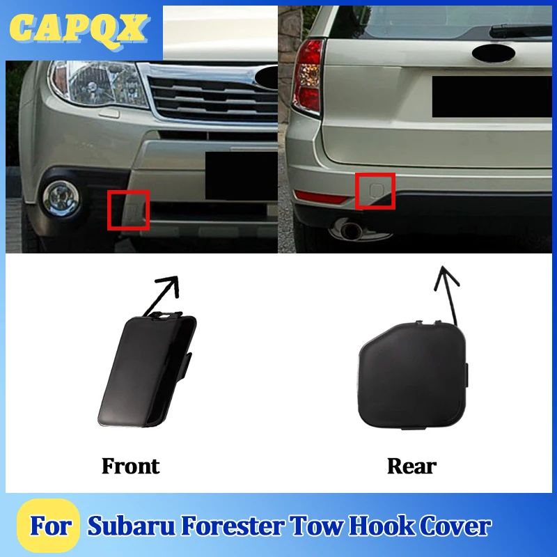 For Subaru Forester  2008 09 10 11 12 Bumper Trailer Cover Tow Bracket Cover Bumper Tow Hook Cover Cap