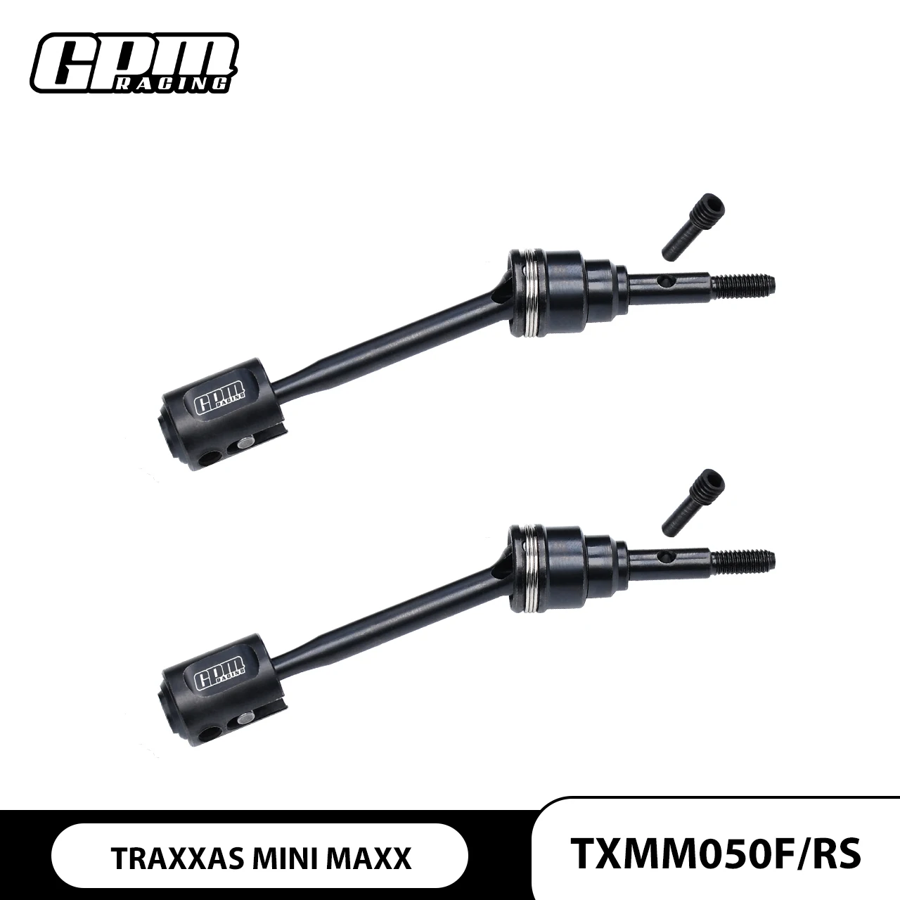 GPM 4140 Carbon Steel Front/Rear Driveshafts & Drive Cups For TRAXXAS Mini Maxx