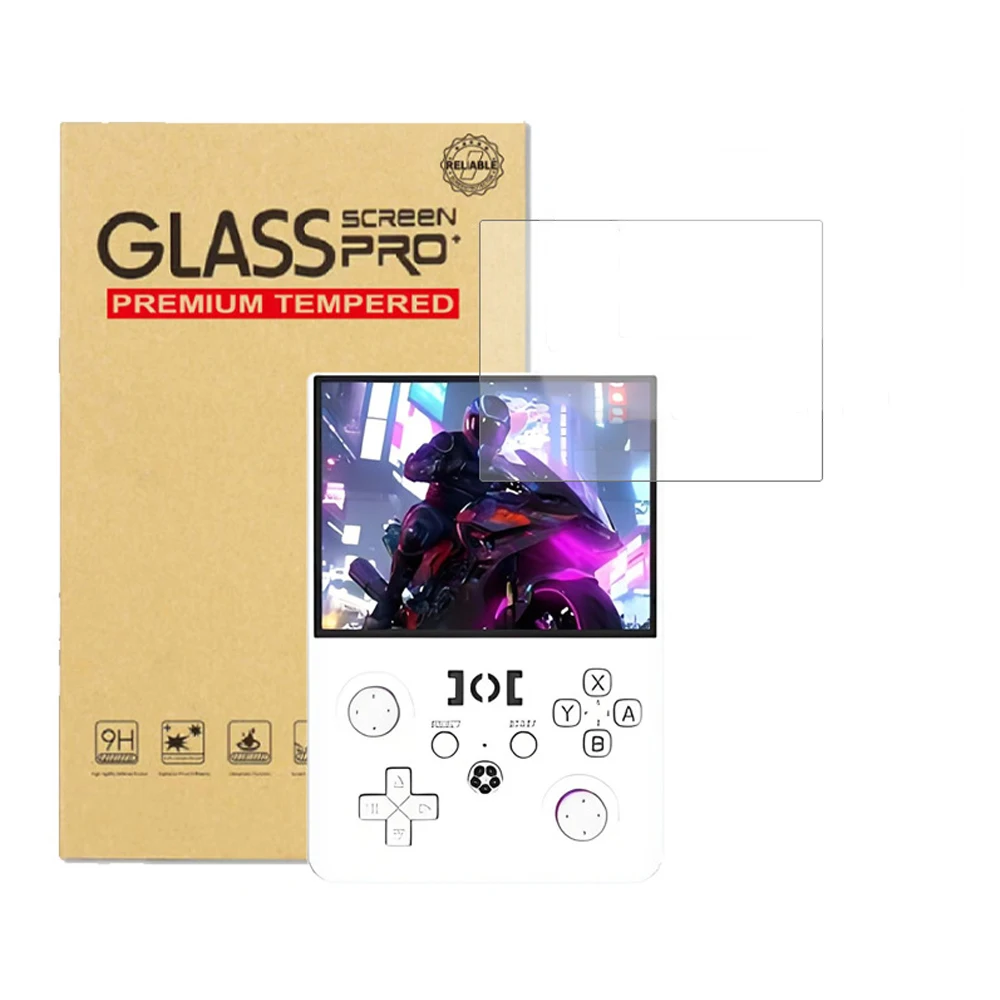 HD Clear Tempered Glass Film for R36 Max2 Console, Scratch Resistant Shatter‑Proof Handheld Game Console Screen Protector