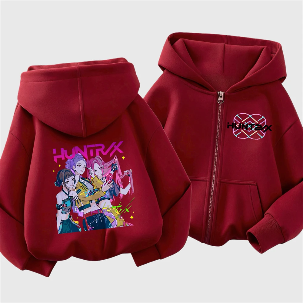 هوديس وردي للأطفال 2026 ربيع الخريف ملابس شعبية عادية عصرية فضفاضة مقنعين معاطف طفل العلامة التجارية كل مباراة ملابس خارجية #2