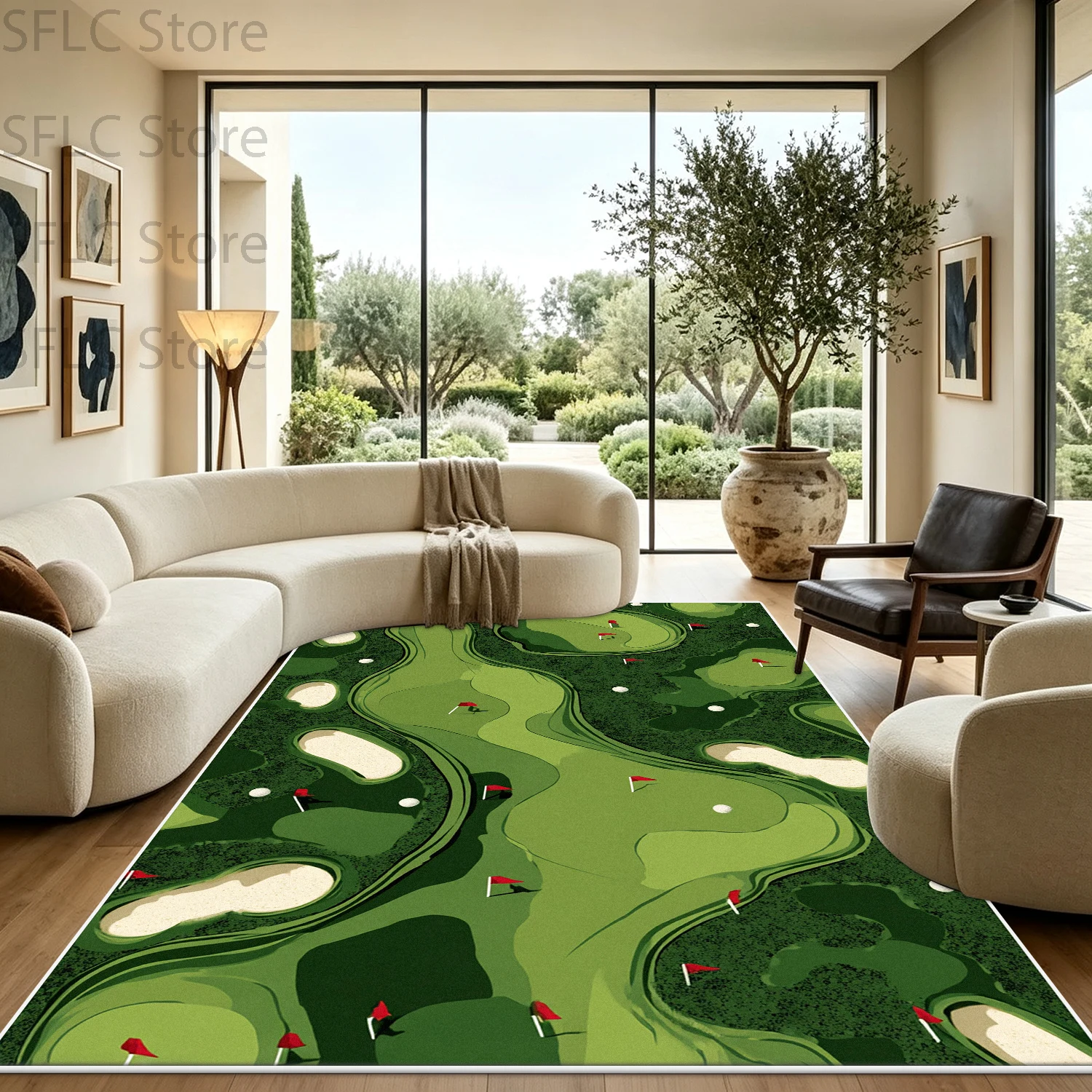 Alfombra decorativa para el sa - Printed Rug Abstract reseña y precio