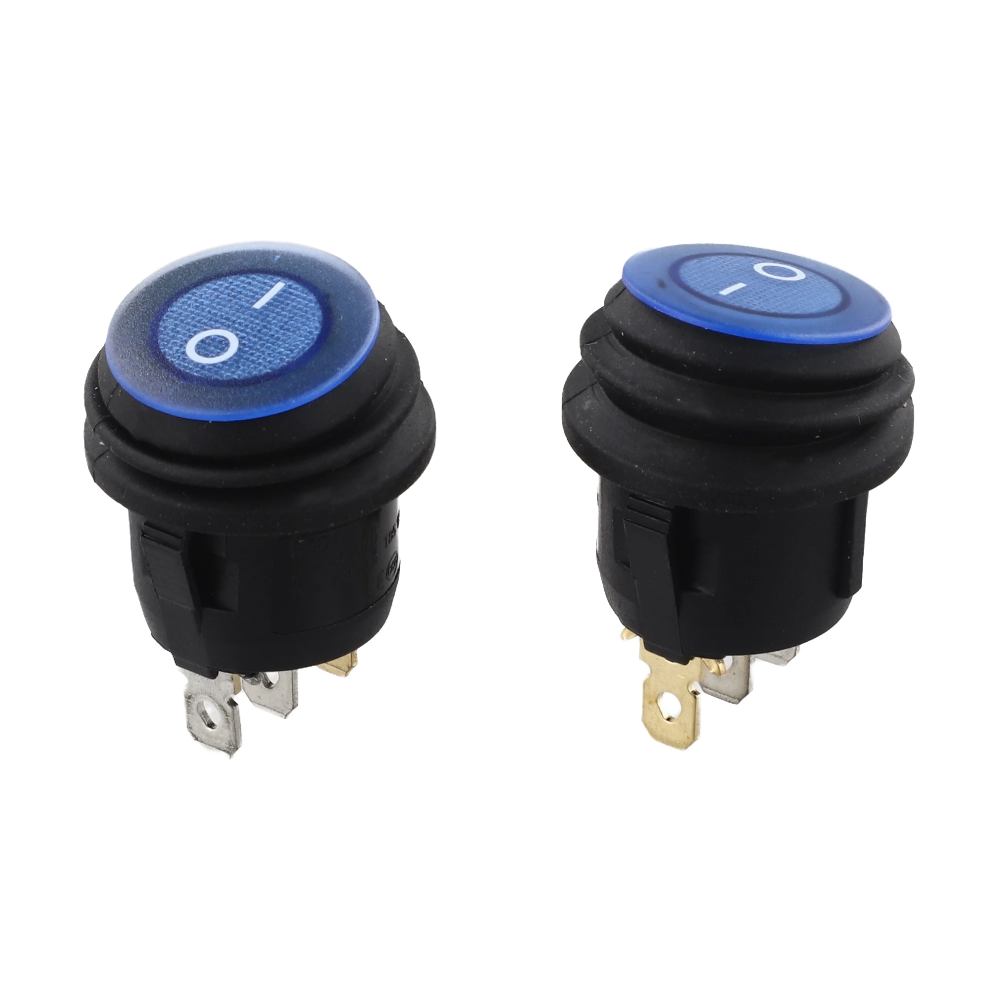 

Heavy Duty 20A 12V SPST Rocker Switch Waterproof ON/OFF Toggle for ATV Car Boat with Blue LED Indicator 3 Pack