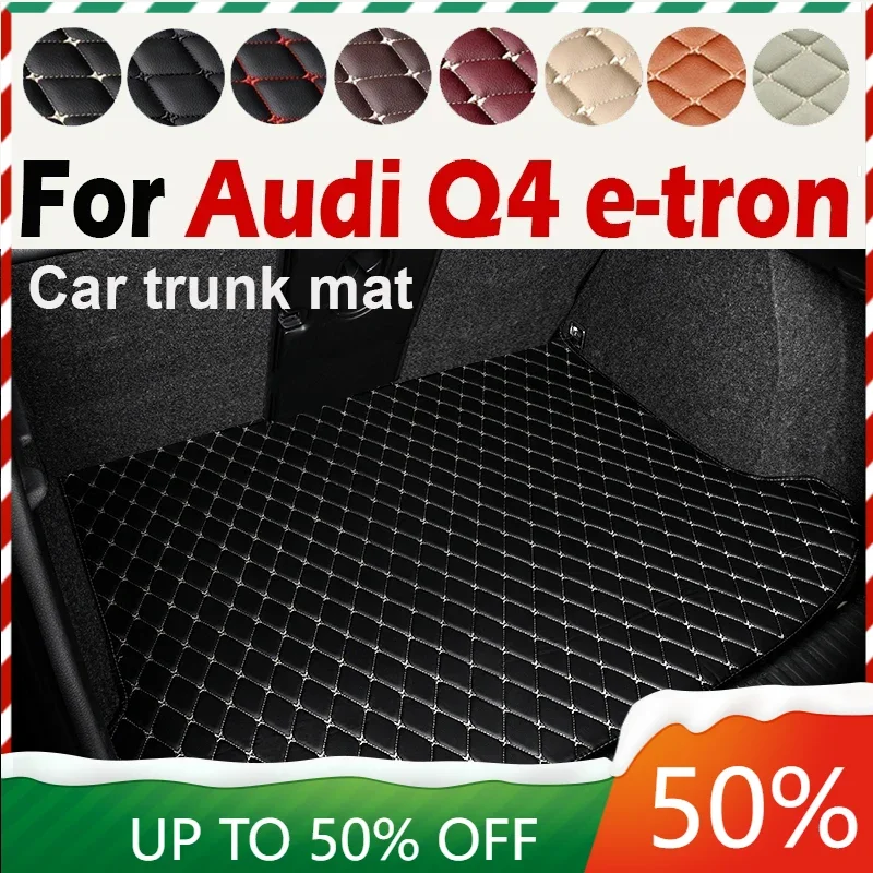 Car Trunk Mat For Audi Q4 e-tron 2022 2023 Custom Car Accessories Auto Interior Decoration