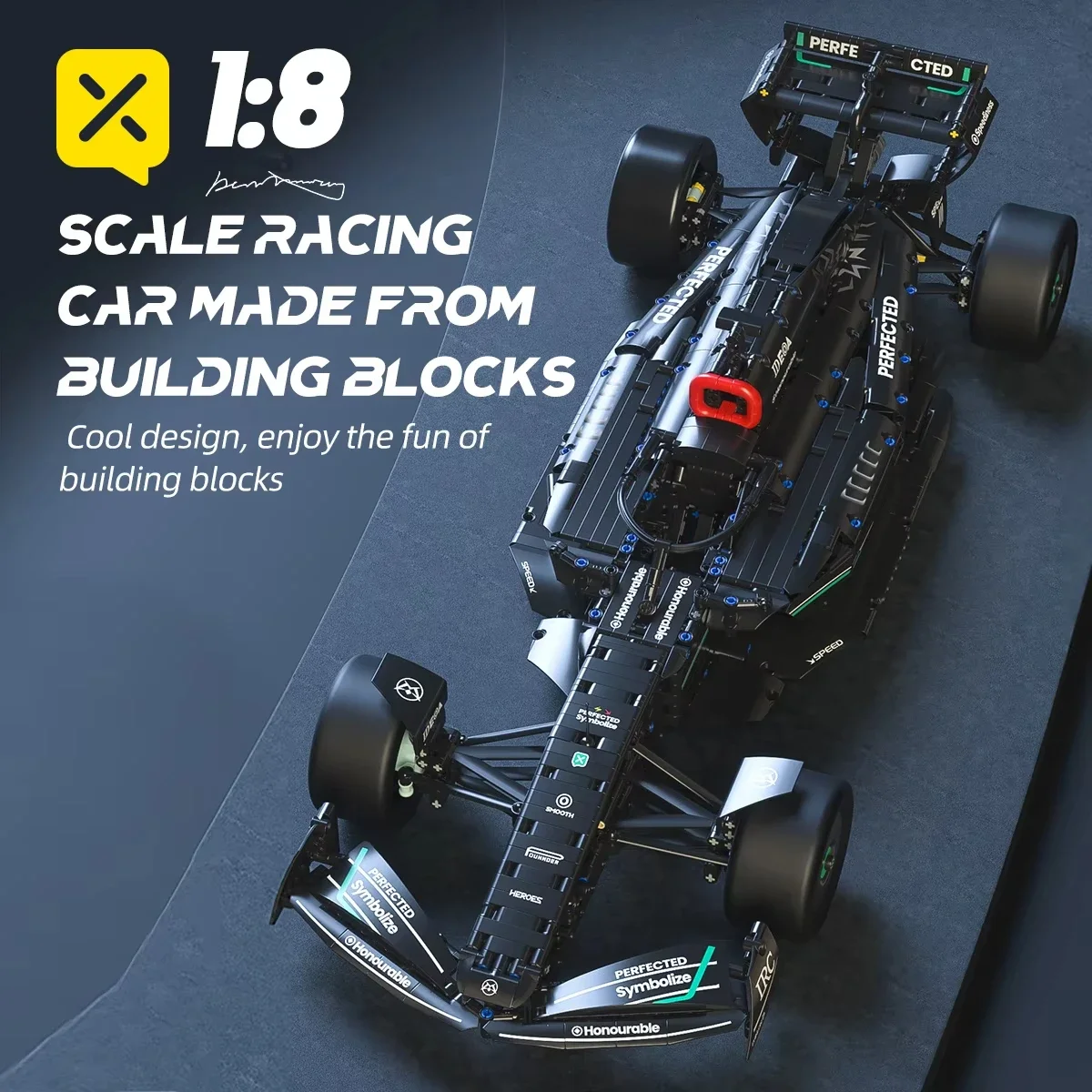 

Technical Racing Classic Performance 1724PCS Building Blocks Supercar Models Kit DIY Toys for Childrens Holiday Gift