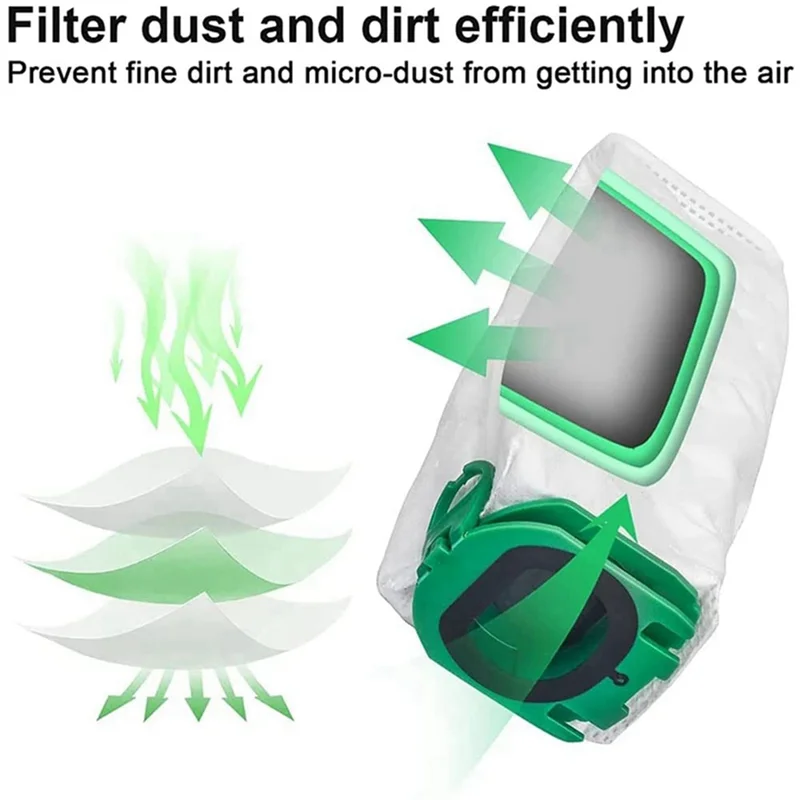 For Vorwerk VB100 FP100 Vacuum Cleaner Disposable Non-woven Dust Collection Bags Replacement Accessories Kit