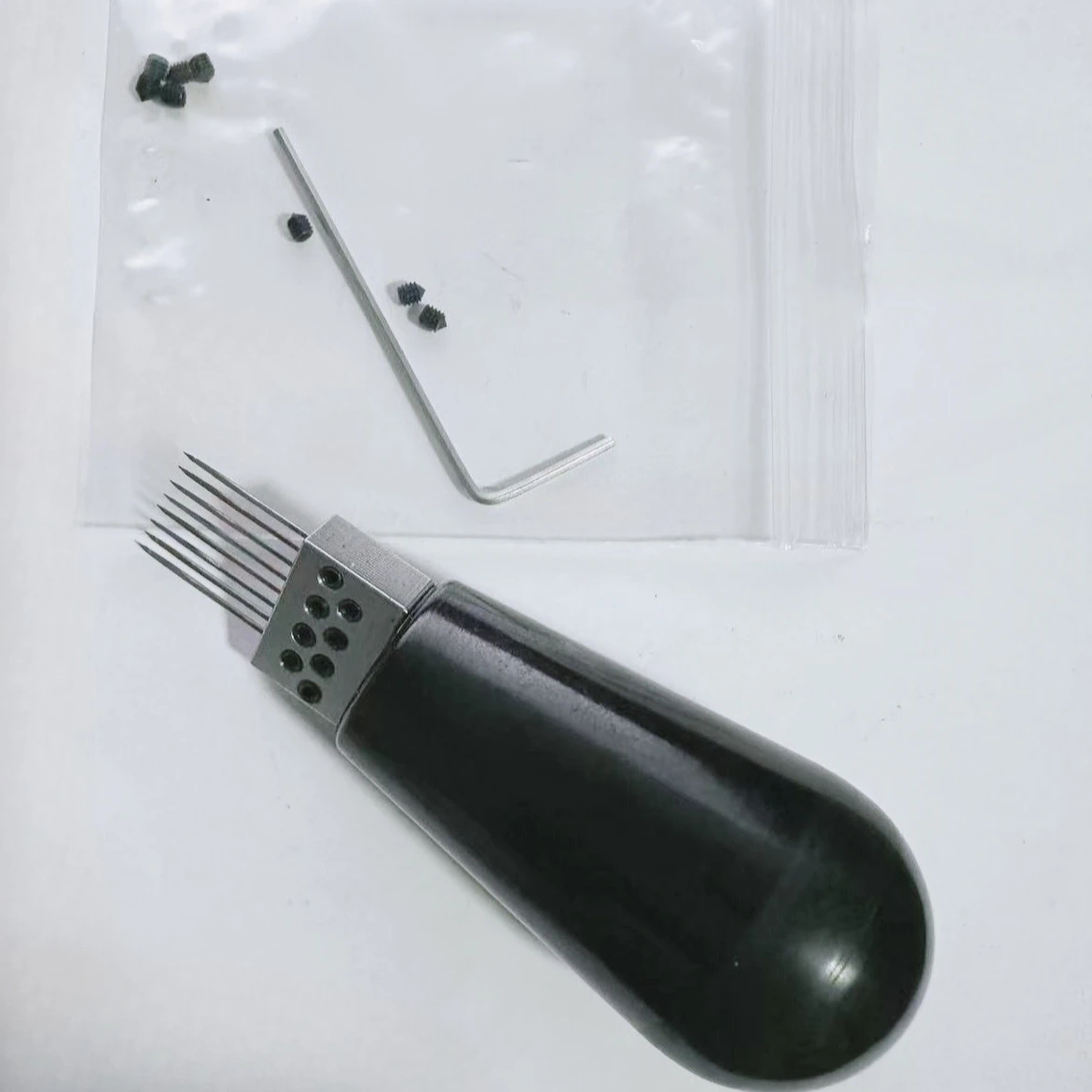 Multi-Needle Hair Strands Ventilation Tool for Lift Hair Injection on Pu Polyester and Silicone Based Toupee