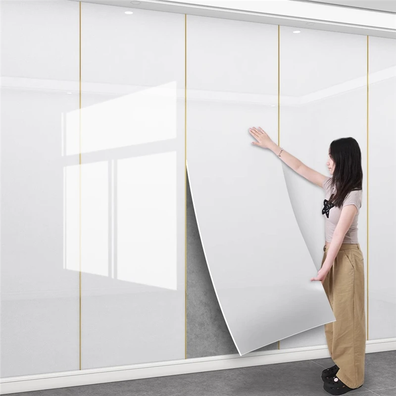 Self-Adhesive Imitation Marble Tile Wall Stickers 40cmx10m Bathroom Kitchen Tv Background Wallpaper