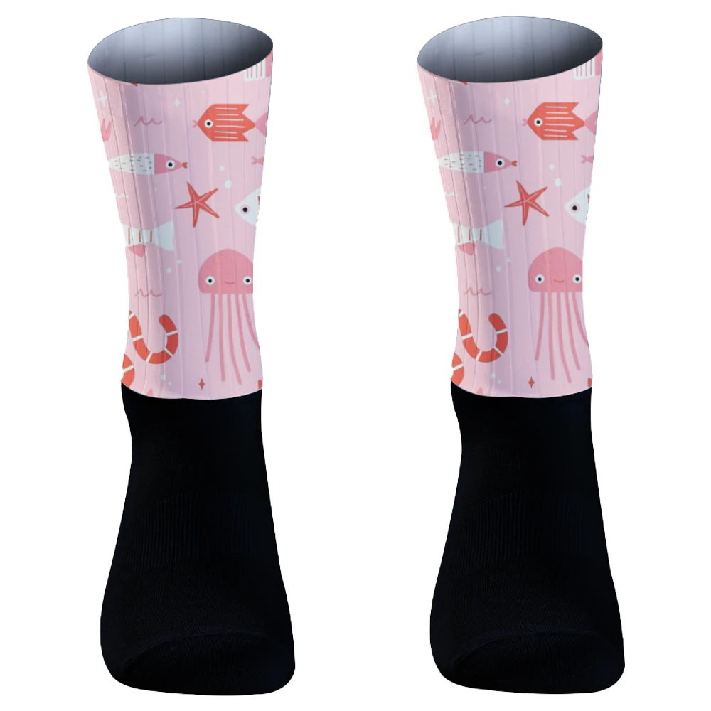 Calcetines de ciclismo para hombre y mujer, medias con diseño del Día de los muertos, ideal para regalo, primavera, verano, otoño e invierno, novedad