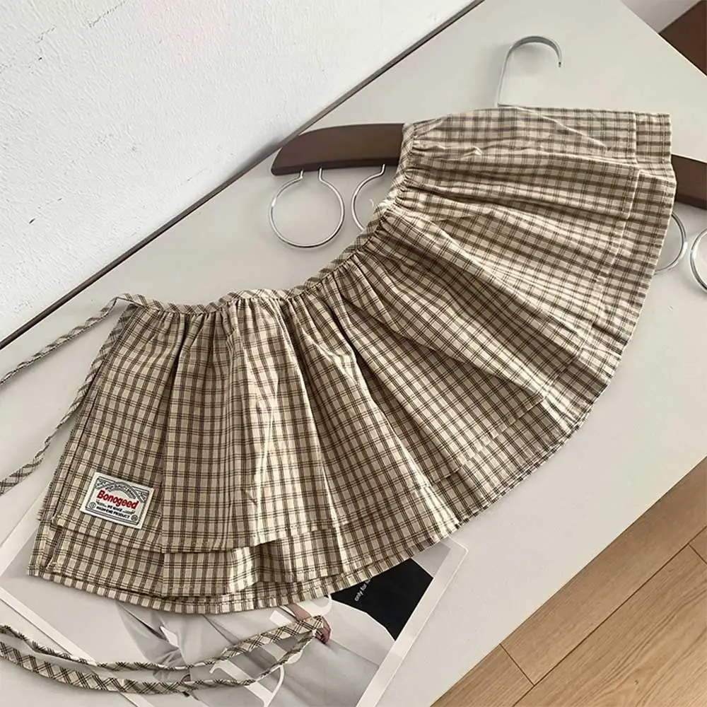 جديد منقوشة تنورة صغيرة Y2K الشارع الشهير عالية الخصر شعرية تنورة صغيرة خمر Harajuku Ruched التنانير الجينز الديكور