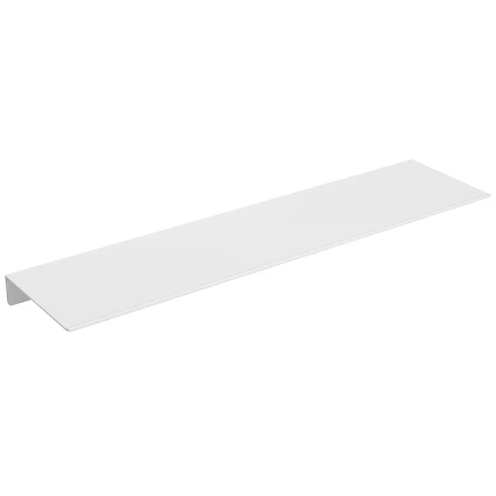 

White Floating Shelf For Wall Storage, Metal Wall Shelves For Living Room/Bathroom/Kitchen, Bedroom, 20” Long Display Shelf For