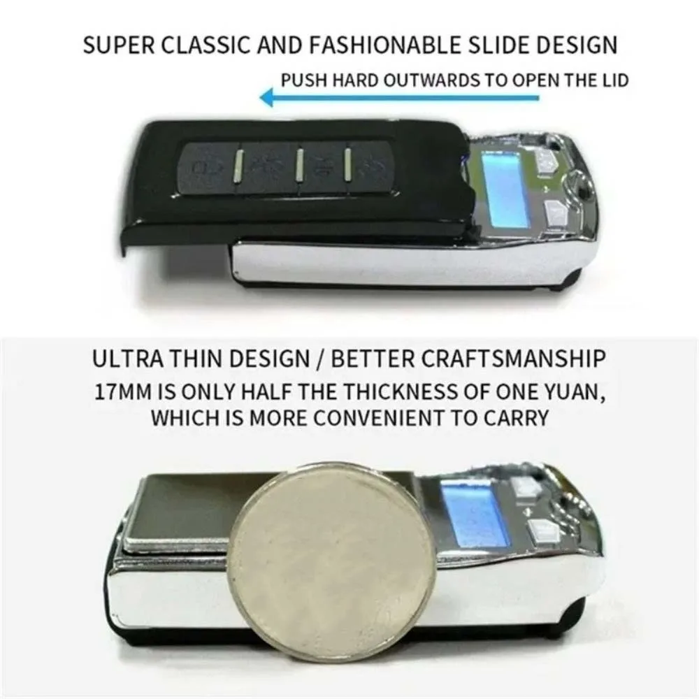 Small Car Key Shape Electronic Scale Gram 0.01g Precision Pocket Weighing Apparatus 200g Digital Mini Palm Scale Gold Weighing