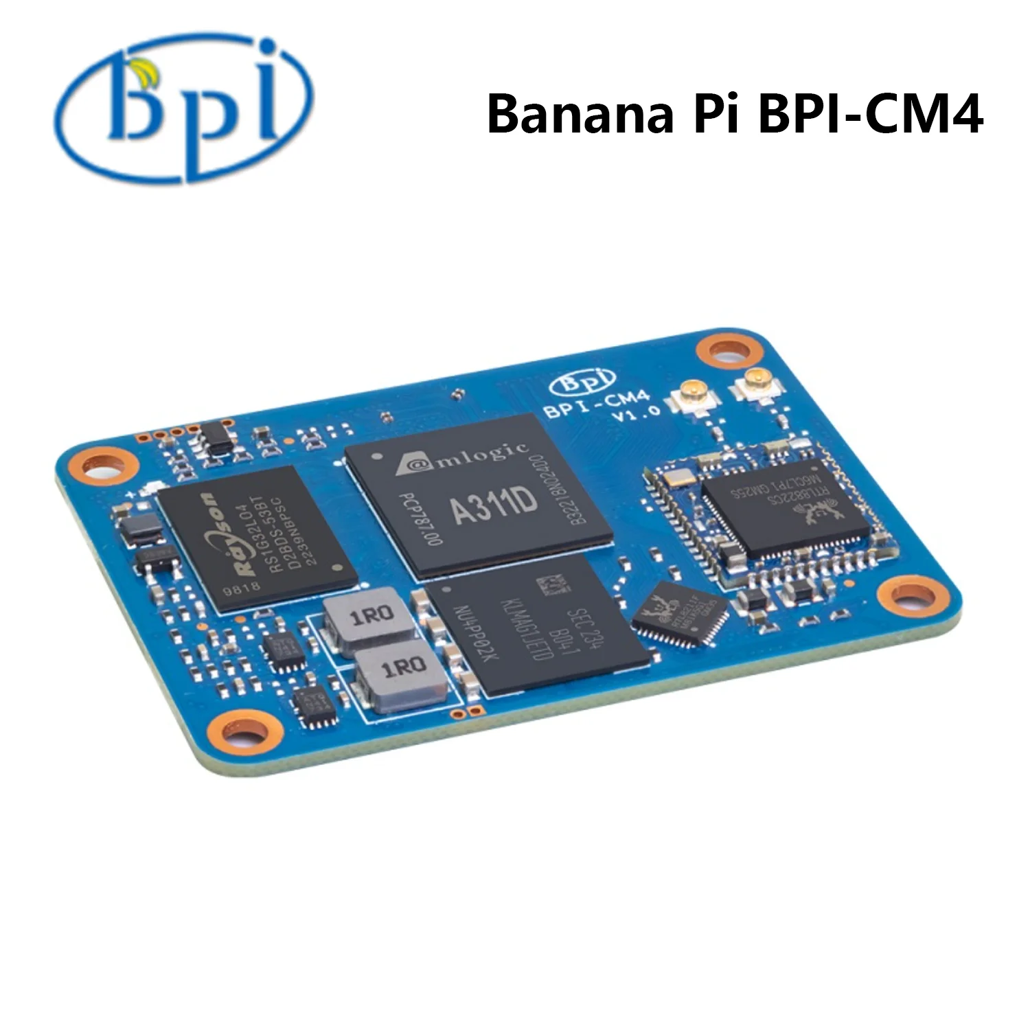 Imagem -05 - Módulo de Computador Amlogic A311d Soc 4gb Ram Lpddr4 16gb Flash Emmc Mesmo Tamanho do Raspberry pi Cm4 Bananpi-cm4 Bpi-cm4