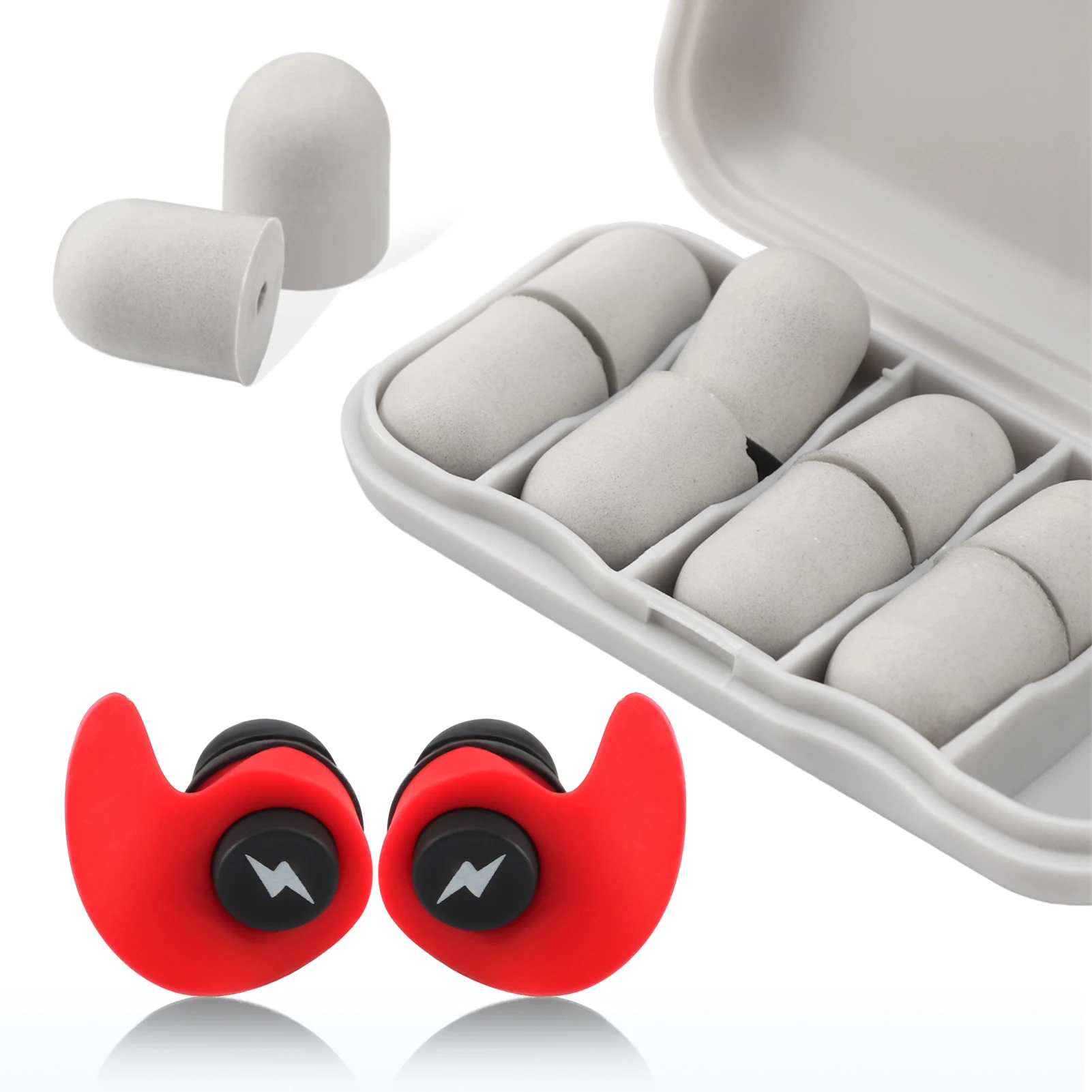 12 шт./набор, силиконовые ушные вкладыши с эффектом шумоподавления