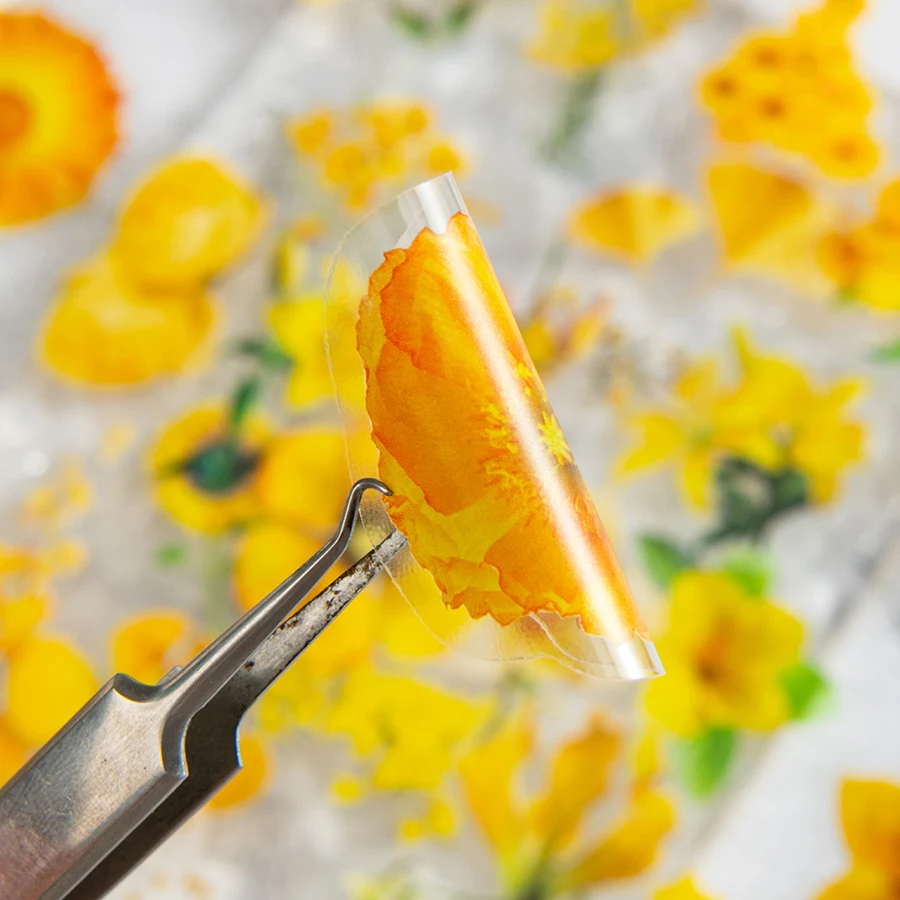 3pc, romantic floral decoration sticker made of PET material with adhesive on the back, used for decorating Sanrio stickers