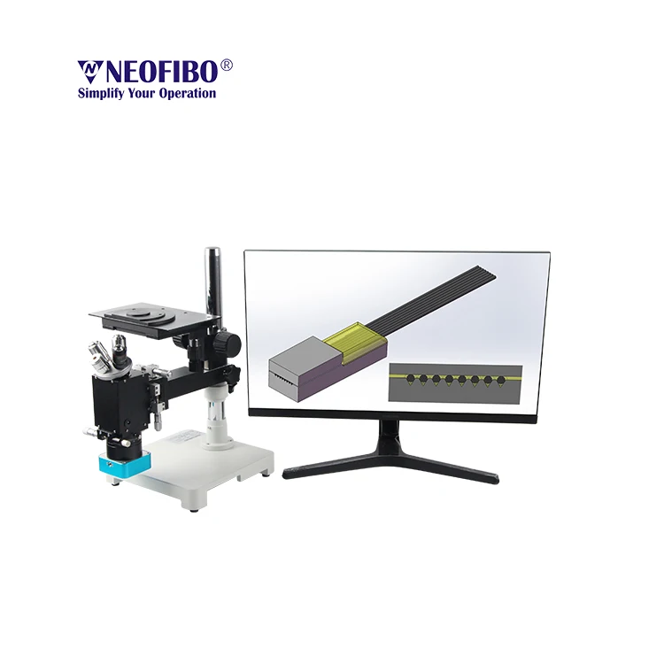 FK4-4215P FTTH Four Adjustable Multi-function Inspection Scope Optical Connectors Fiber Optic Inspection Microscope