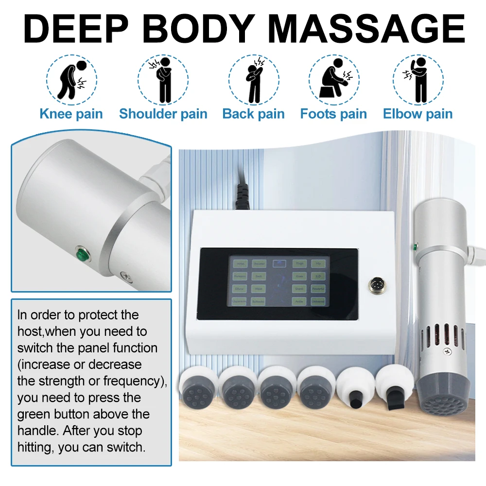 Shockwave Therapie Machine Pijnbestrijding Rug- en nekmassager Massage Relax ED-behandeling 300MJ Shock Wave