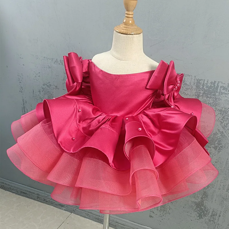 Mvozein Flower Girl Dresses Puffy Girl Wedding Party Dress Cute Baby Girl Dress  Child Kid Birthday Dresses Princess Dresses