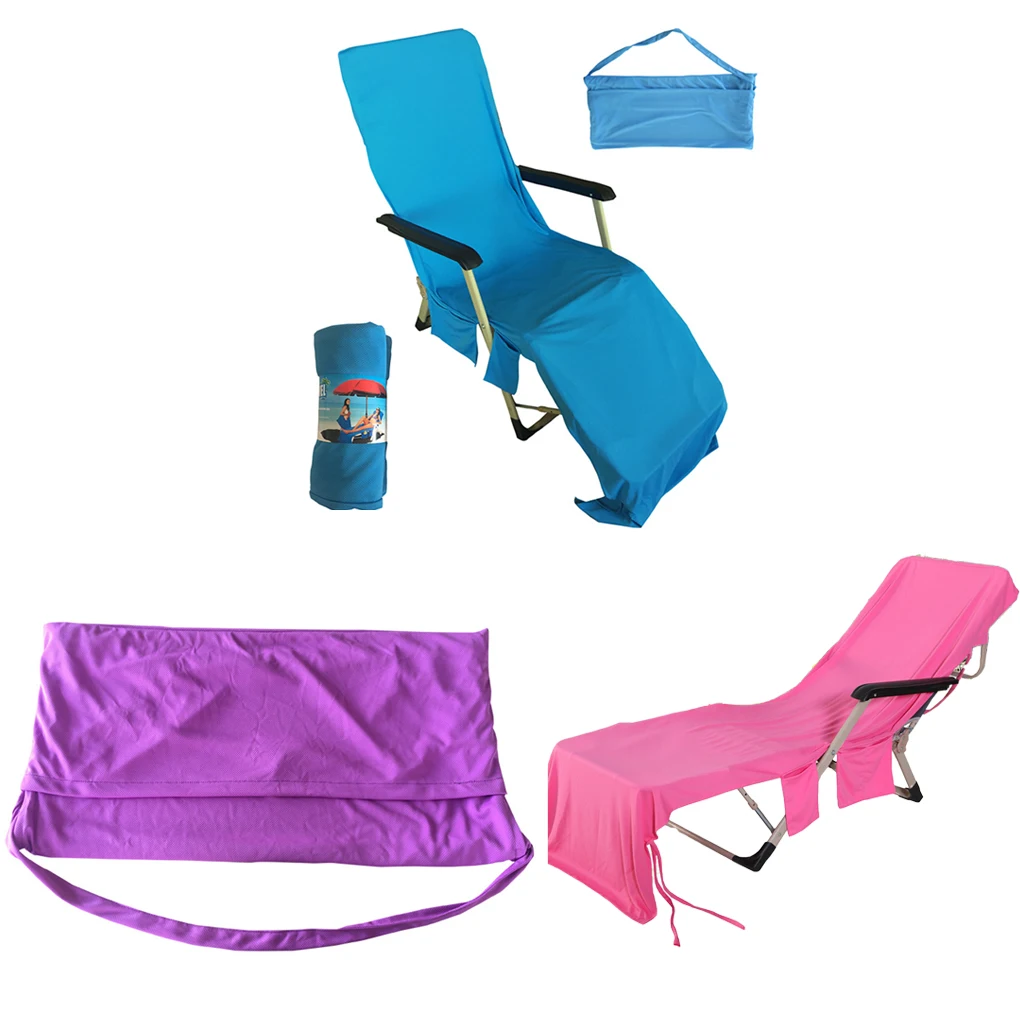 

Пляжное полотенце из микрофибры, чехол для пляжного стула, быстросохнущее пляжное полотенце для взрослых, впитывающий чехол для шезлонга, уличное полотенце с карманами