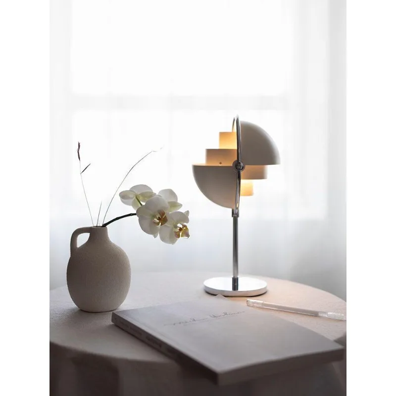 

Portable light Nordic bedroom living room wireless rotating table lamp retro bedside lamp charging night light ambient light