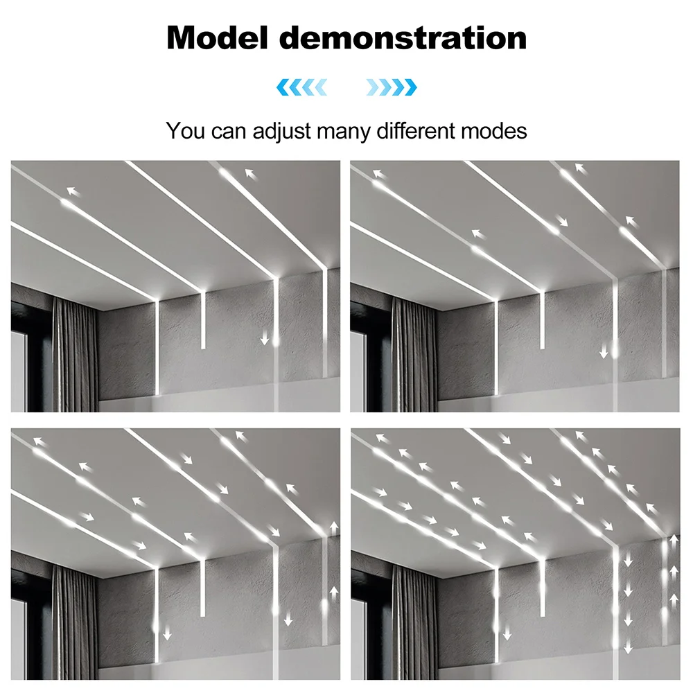 24V 2835 LED Strip Light Power Kit Wall Switch Control 5m 10m Flowing Running Horse Race Lamp Flex Tape 120LED/m 0.5m Home Decor