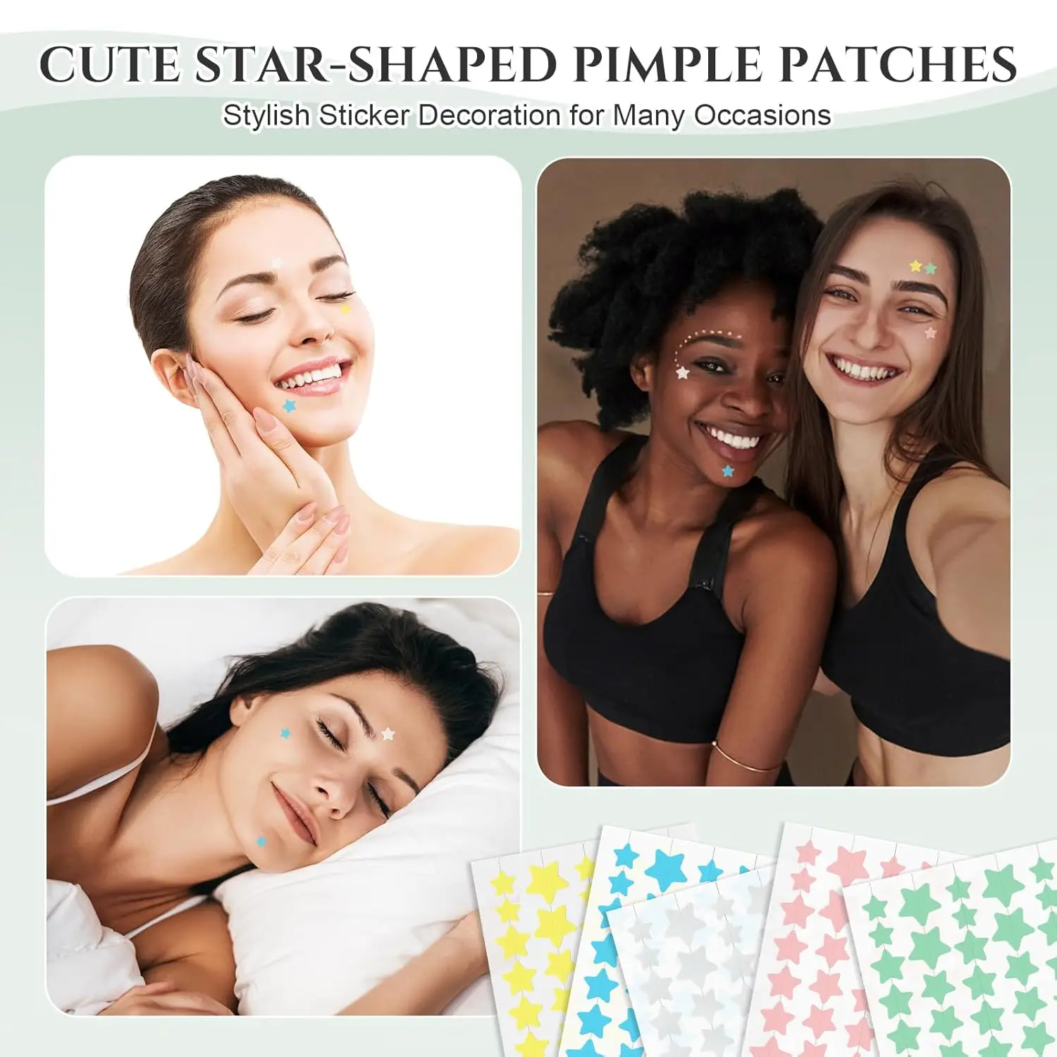Star shaped hydrocolloid acne patch 240 pieces/box acne patch, alcohol free, gentle and non irritating absorption acne patch