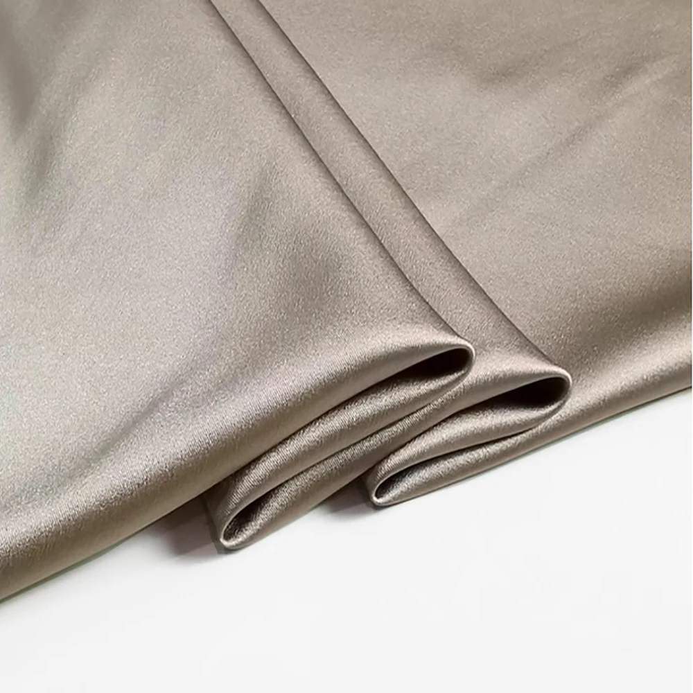 Luxury Silk Stretch Satin Fabric 19momme Width 55