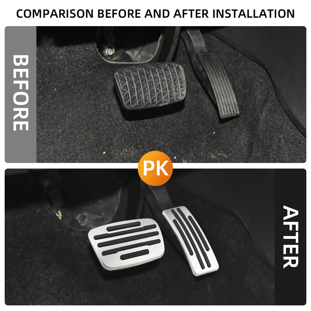 Car Gas Brake Pedal Cover for Chevrolet Orlando 18-22 Trax 19-22 Track 19-22 ONIX 20-22 Trailblazer 19-22 Pedals Pad Protector