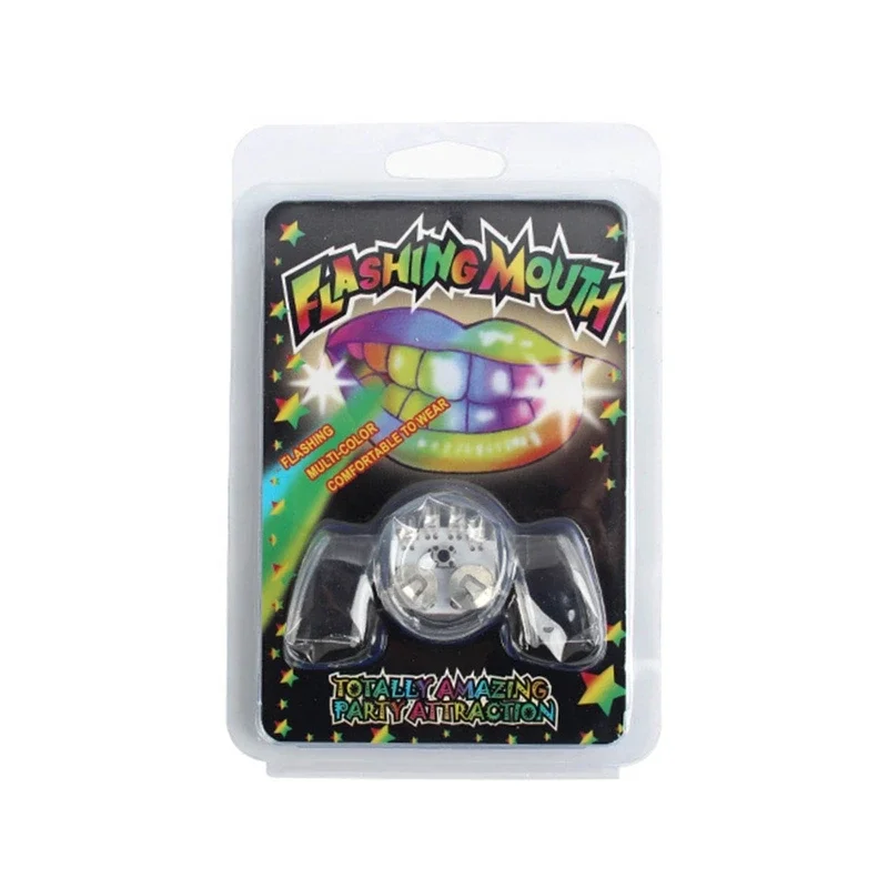 Brace con luz LED intermitente, protector bucal para Halloween, suministros para fiestas, envío directo