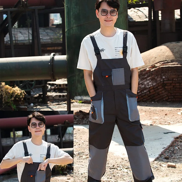 مريلة وزرة الرجال العمل المآزر مصلح حزام حللا السراويل زي العمل #2