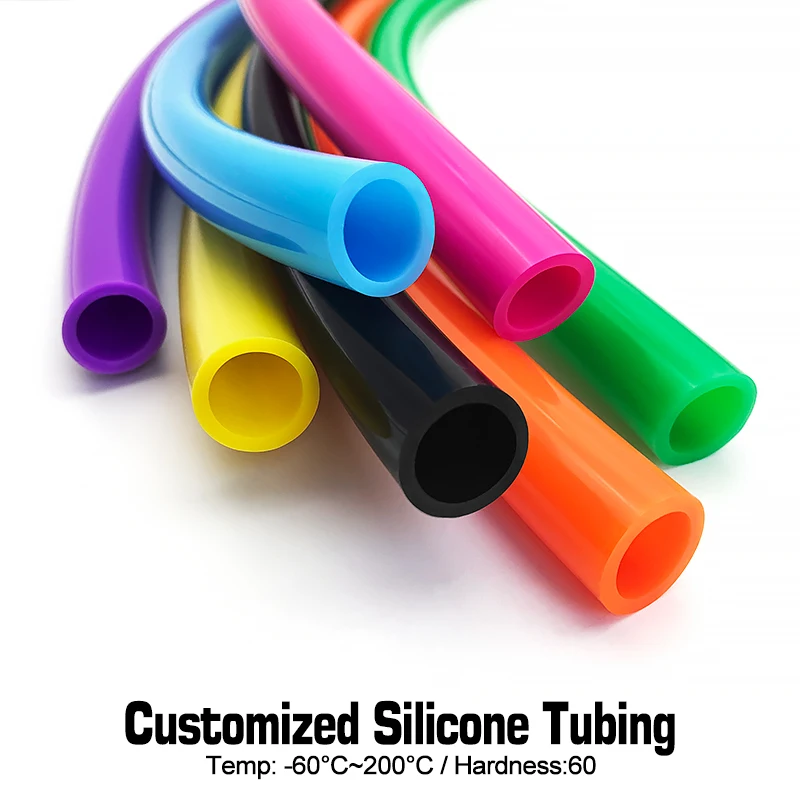 13 Colour Custom Sizes Silicone Tubing Food Grade Flexible Silicone Pipe Non Toxi Rubber Hose Heat-Resistant Water Tube