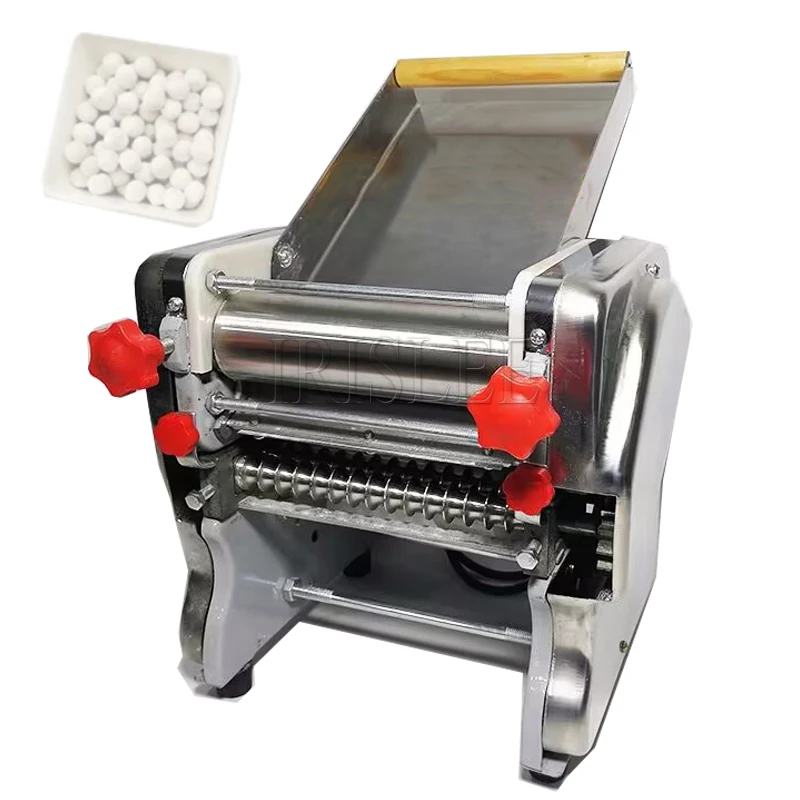 

Electric Noodles Machine Stainless Steel Desktop Spaghetti Dough Press Roller Kneading Pasta Maker