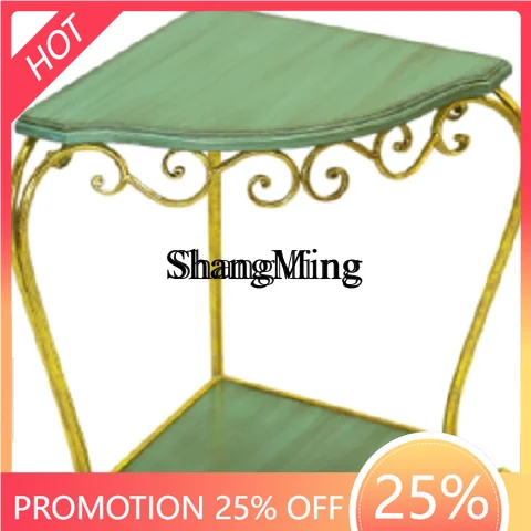 

ZYY Creative Corner Wall Shelf Side Table Sofa Corner Table Living Room Balcony Bedroom New Multifunctional Shelf