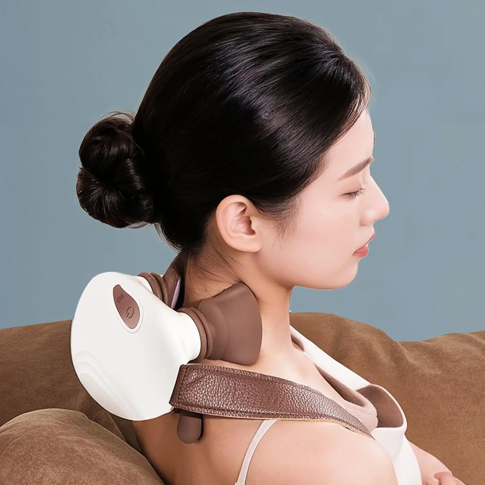 

Массажер для шеи Беспроводной Отопление Здравоохранение Глубокие ткани Массажер для шеи с подогревом Для женщин Папа Мать Домашний офис Тренажерный зал Работа Путешествия