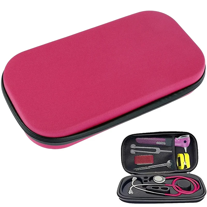 Estetoscópio portátil Case, armazenamento Box, à prova de choque, leve, estetoscópio Organizer, EVA Hard Carrying Bag, estojo protetor