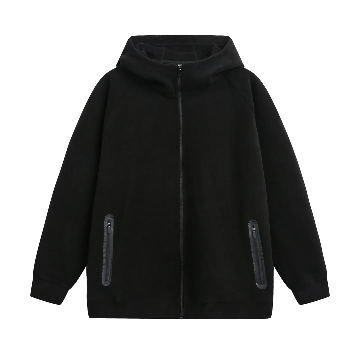 الخريف الشتاء موضة الرجال بلون فضفاض عادية العصرية بسيطة الأساسية سستة قمصان سويت شيرت بقلنسوة الذكور بالأزرار معاطف الملابس