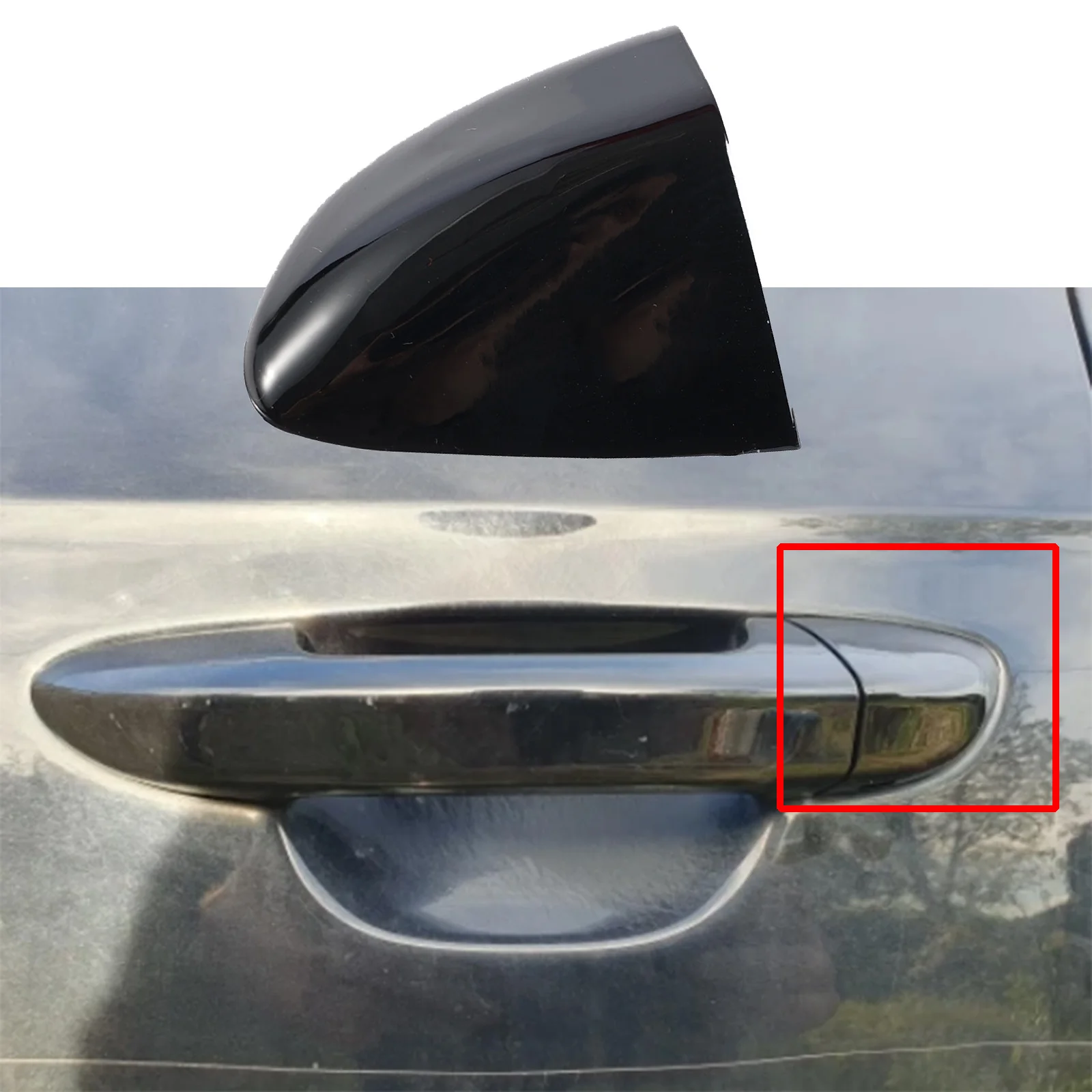 For VW CC 2009-2017 Passat B6 2006-2011 Front Left Driver Door Lock Cap Trim Cover Blcak Plastic Car Accessories 3C0837879