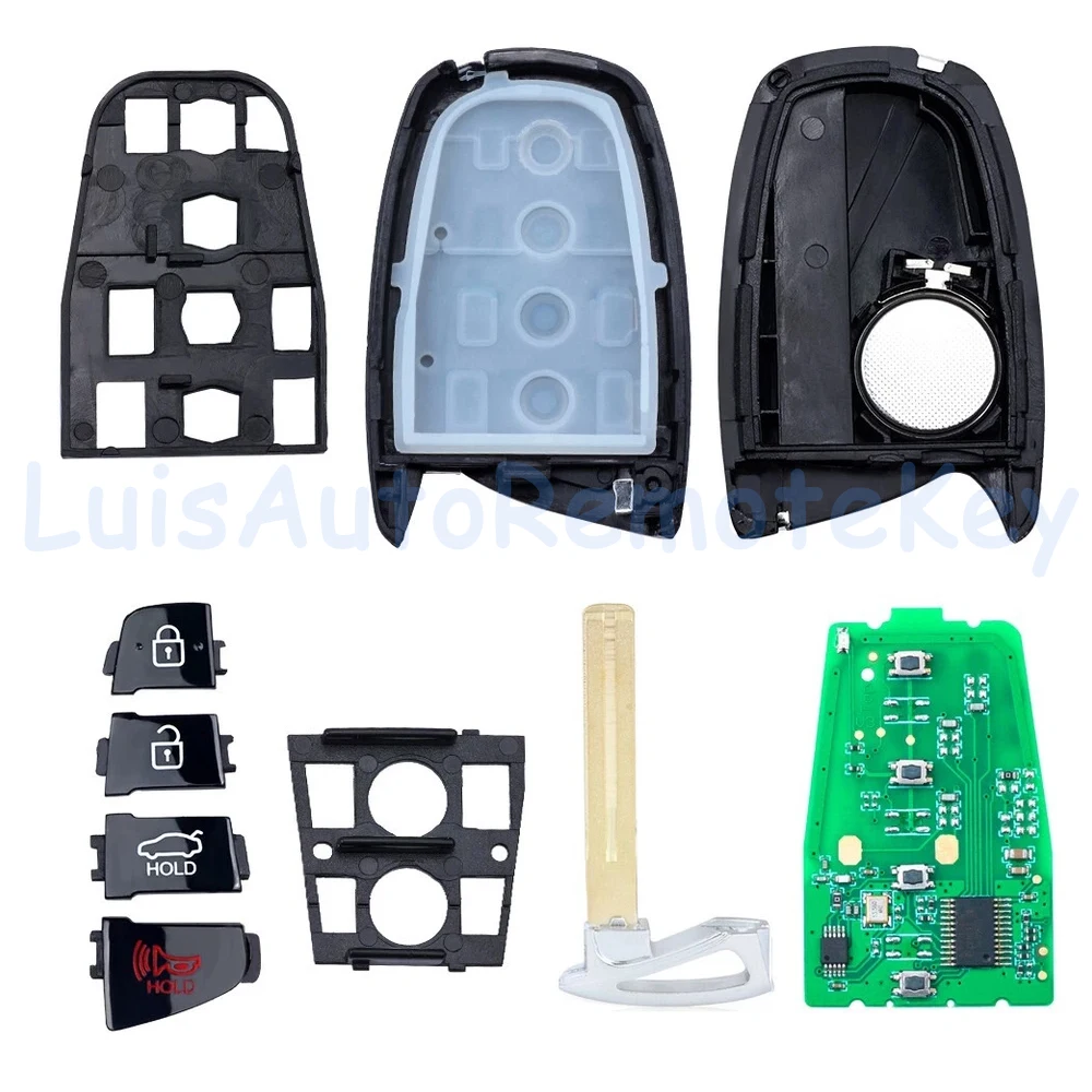 4 أزرار مفتاح السيارة الذكي عن بعد مع شريحة ID46 433 ميجا هرتز لشركة Hyundai Azera 2015 2016 2017 FCC ID: SY5DMFNA433, P/N: 95440-3V022