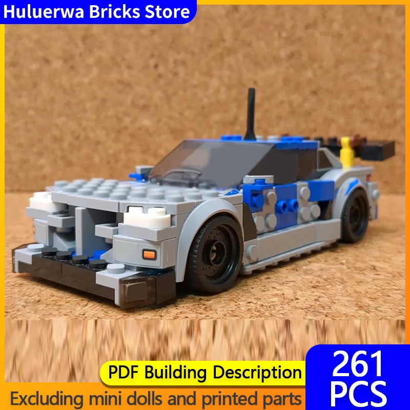 

Модель городской автомобиль MOC, строительные кирпичи M4 GT3, высокопроизводительный гоночный автомобиль, модульная технология, детский праздничный подарок, сборный игрушечный костюм