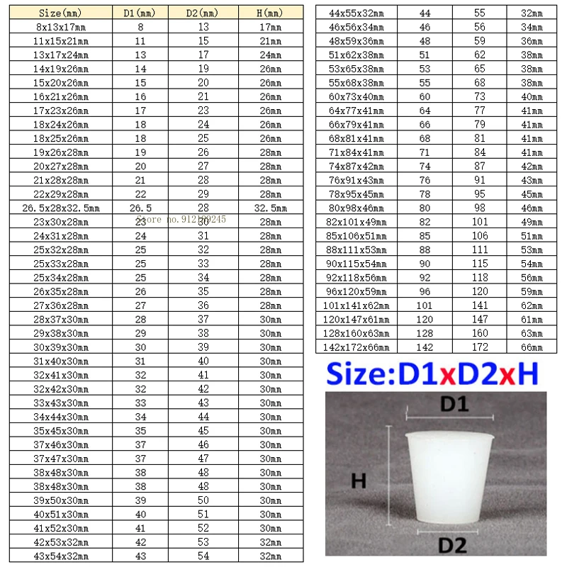 Silicone Conical Stopper Solid Push-In Cone Sealing Plug Waterproof Dustproof Cone Shaped Plugs White
