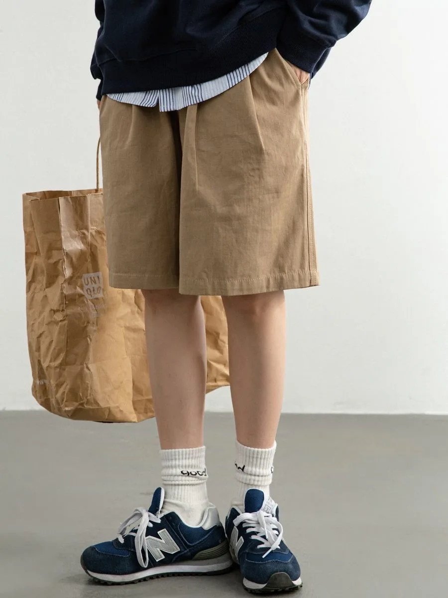 00% puur katoen zomer elastische taille orts ex Street Sle hoge taille wijde pijpen casual broek voor mannen en vrouwen