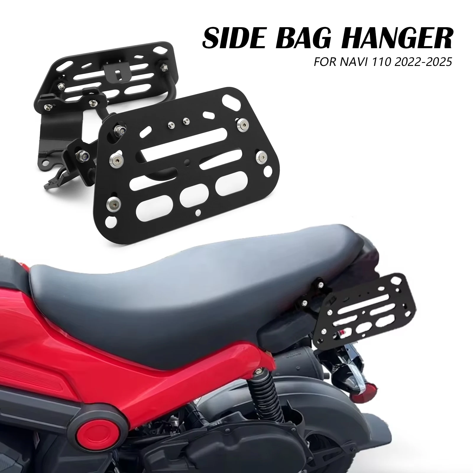 

For Honda Navi 110 2025 Navi 110 2024 2023 2022 Side Case Holder Saddlebag Rack Motorcycles Luggage Carrier Bracket Cargo Mount