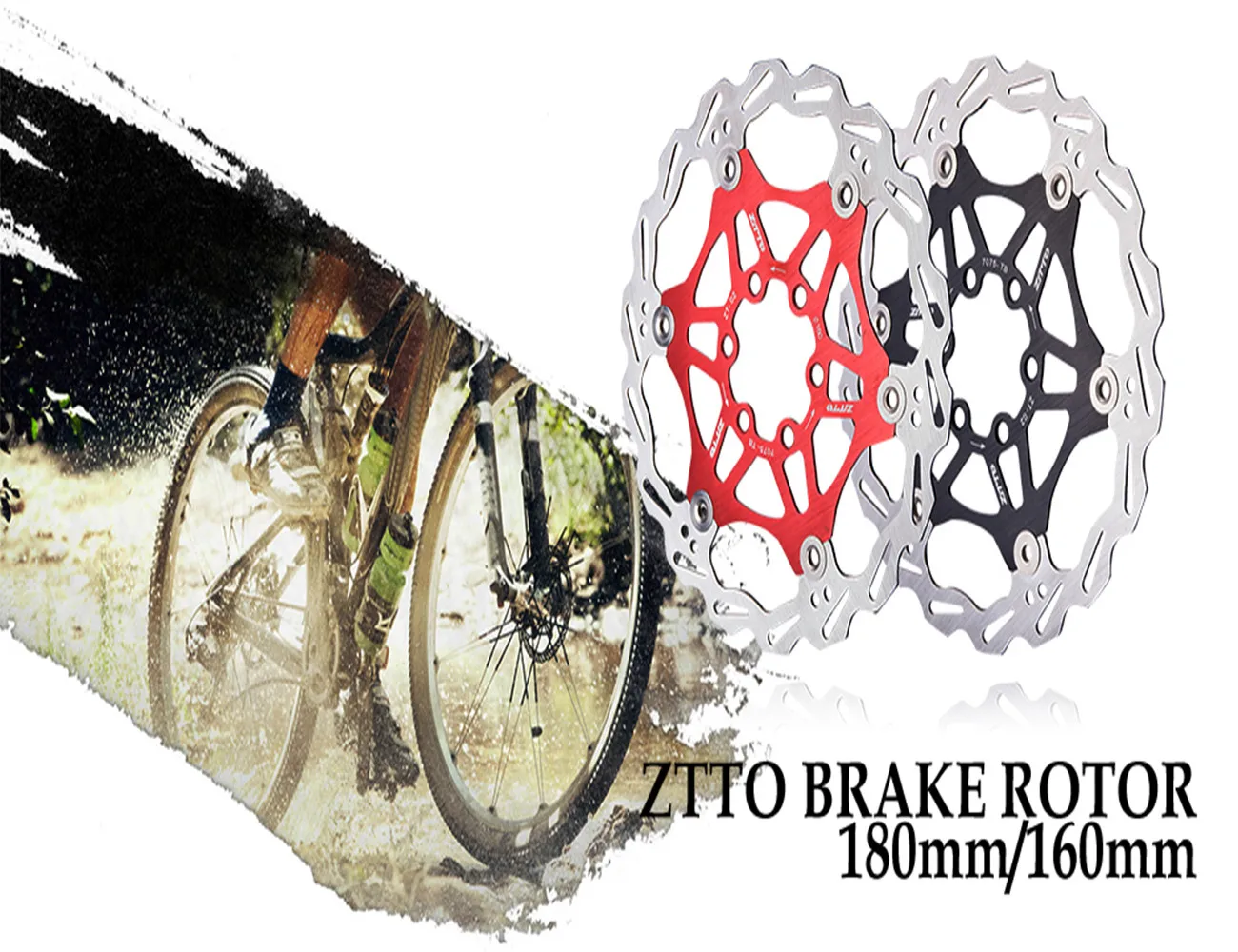 

ZTTO Bicycle Disc Floating Rotor 180mm 160mm Stainless Steel Brake Disc Rotor Compatible Metallic Pads For MTB XC Road Bike