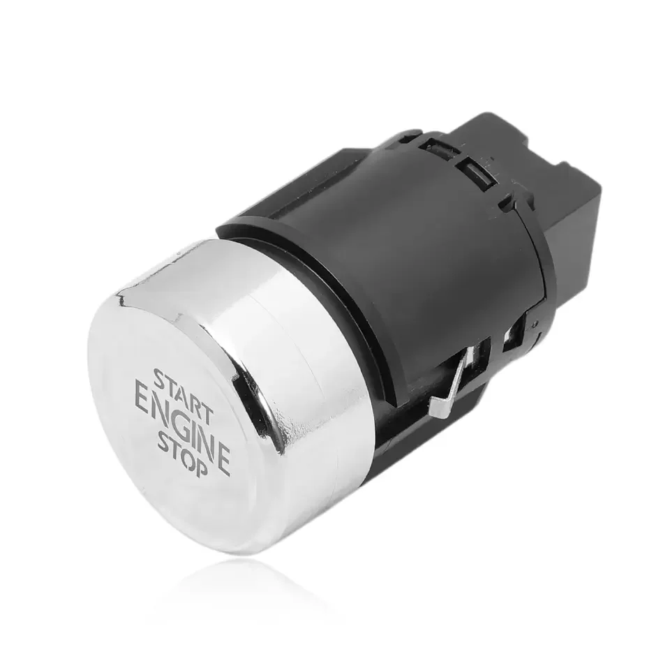 5NB959839 Start-Stop Switch Push Button Ignition Start Button Aluminium 5NB959839A for VW Tiguan 2