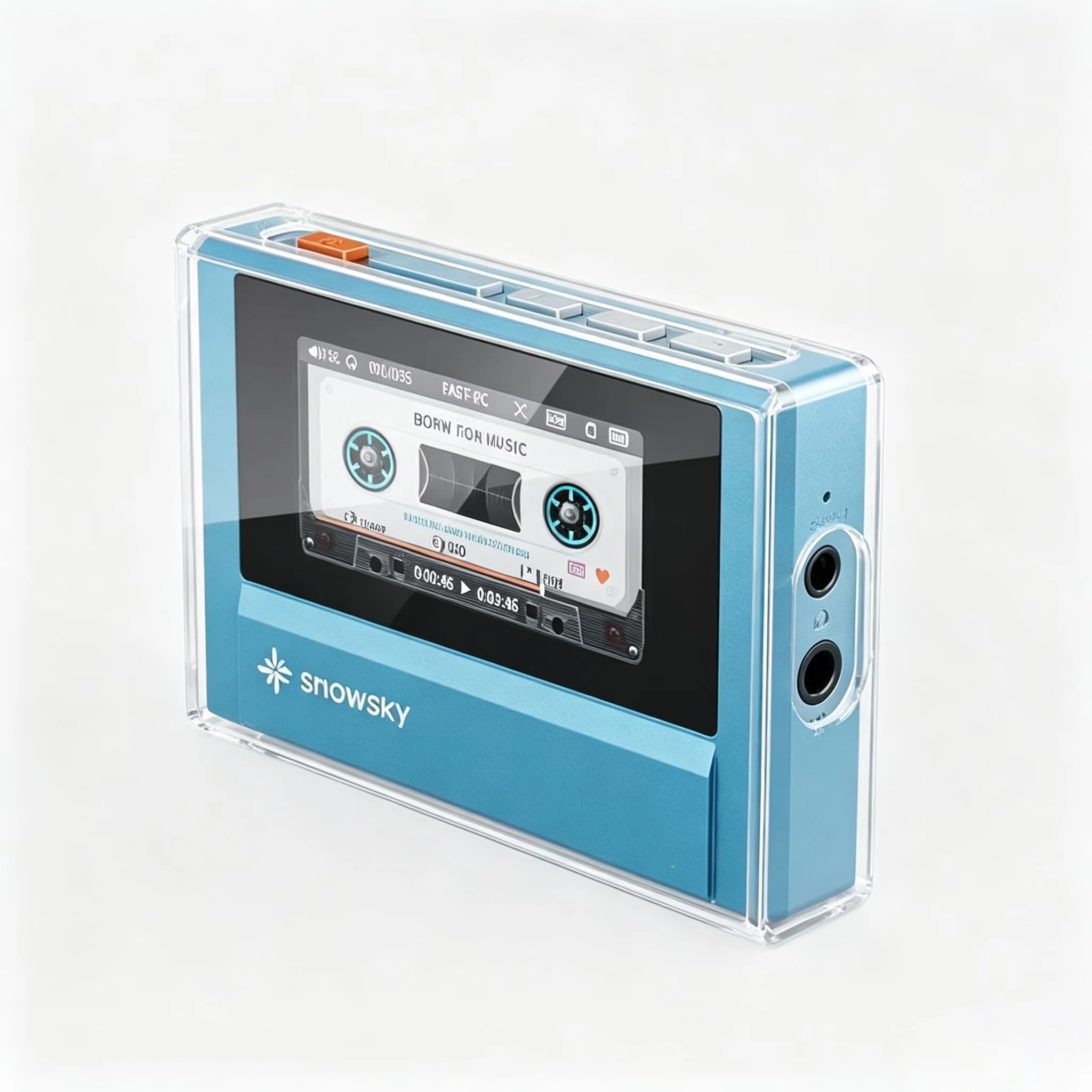 Fiio Snowsky Echo Mini用クリアケース耐衝撃保護バンパースリムカバーFiio Snowsky Echo Mini用