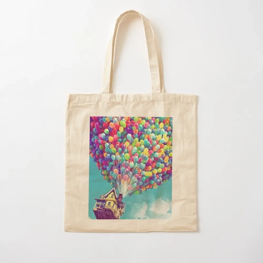 

House in the air Tote Bag Portable shopping bag shopper bag women canvas canvas bags