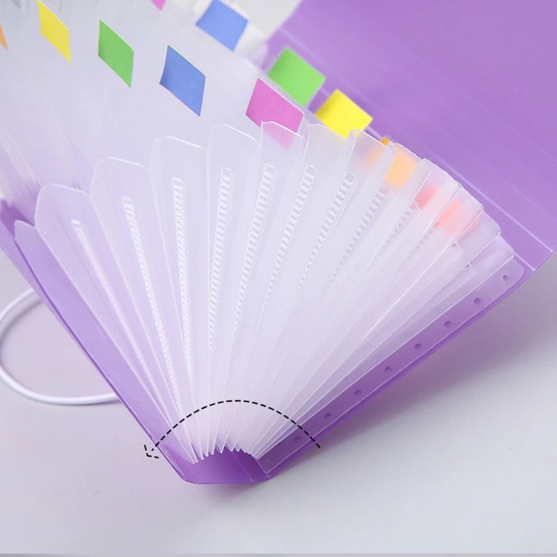 Organizador archivos expandible Carpeta recibos 13 bolsillos Carpeta cupones recibos expandible Carpeta para