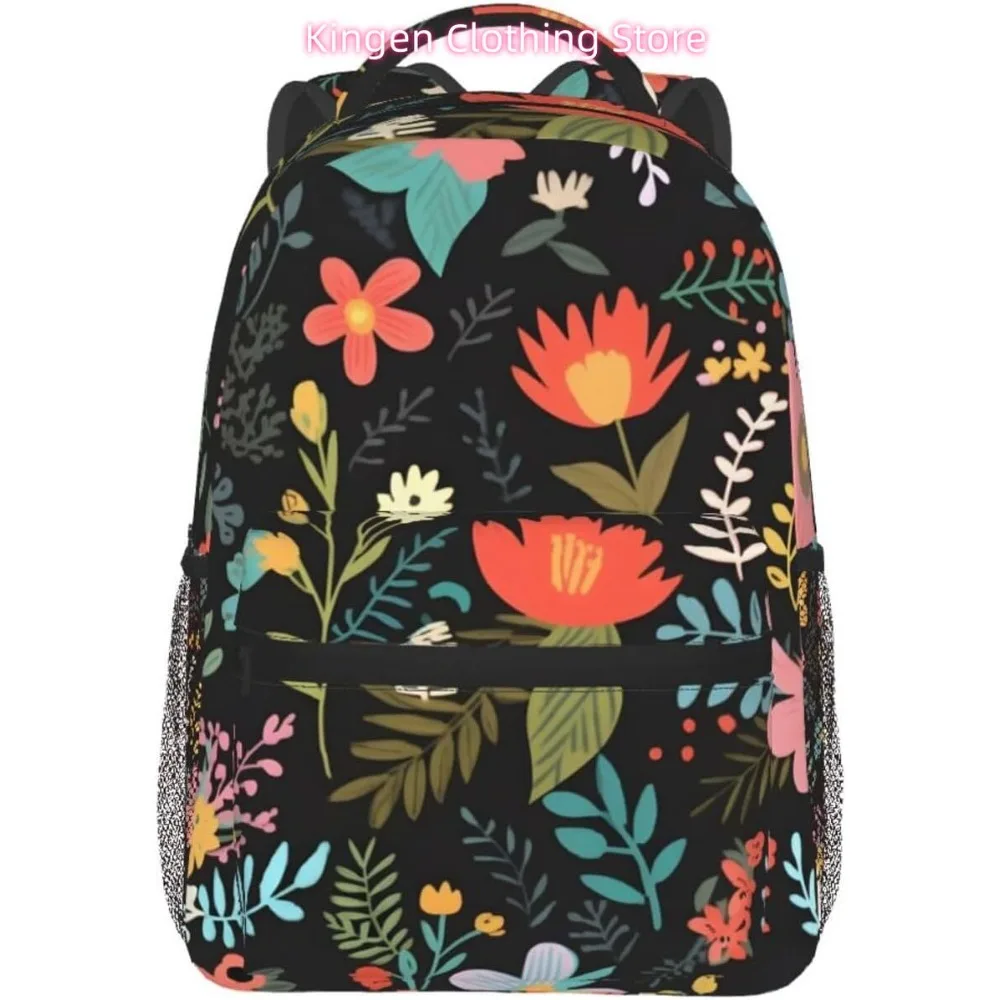 ดอกไม้สีสันสดใสตลกกระเป๋าเป้สะพายหลังแล็ปท็อปน้ำหนักเบากระเป๋าเดินทางอเนกประสงค์น้ำหนักเบากระเป๋าเป้สะพายหลังลำลองสำหรับวิทยาลัยทุกเพศสำหรับฉัน